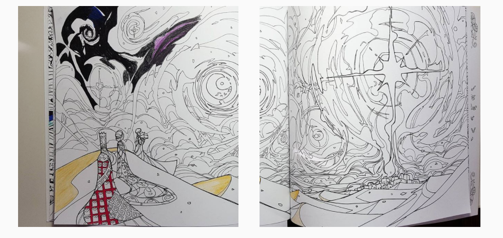wise men illustration coloring